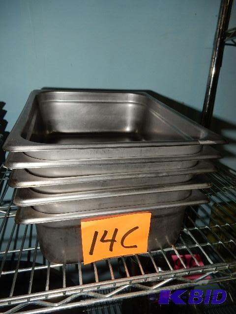lot 14C image: Stainless Steel food pans