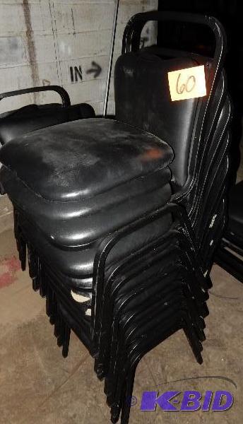 lot 60 image: Black Chairs