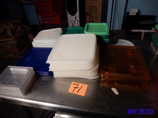 lot 71 image: Misc. Plastic COVERS