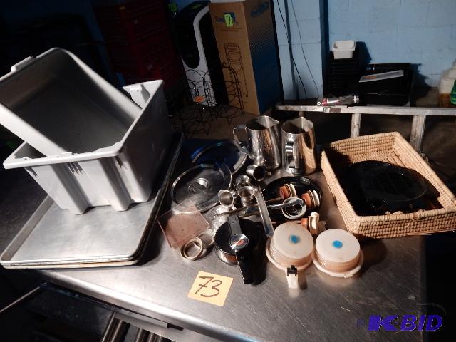 lot 73 image: Coffee Pot parts, plastic containers