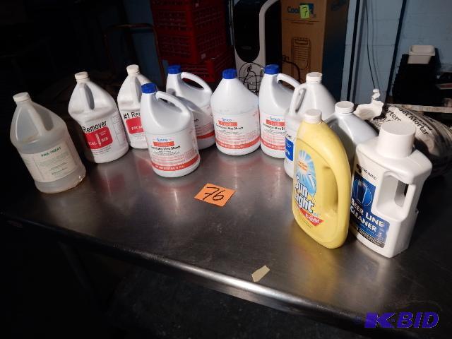 lot 76 image: Misc. Cleaning Liquids