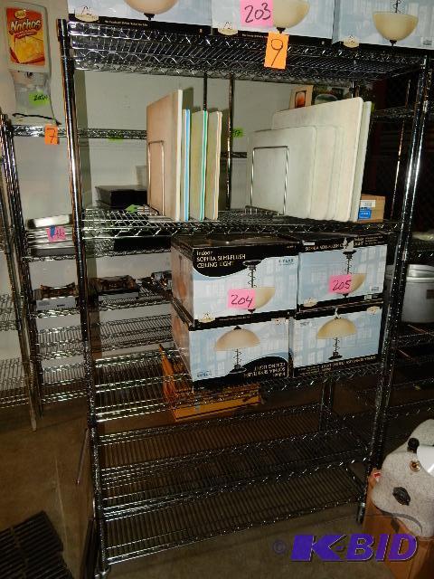 lot 9 image: Stainless Steel Shelve