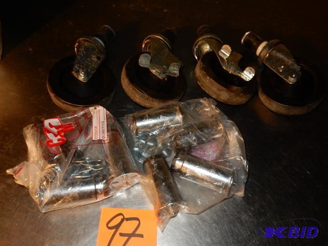 lot 97 image: Swivel wheels and stainless legs