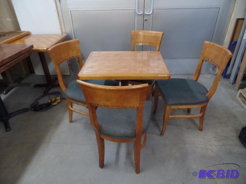 Inlaid Table and Chairs