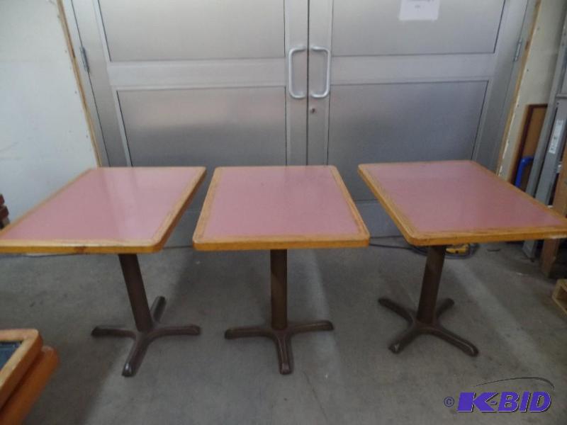 3 Pink Tables