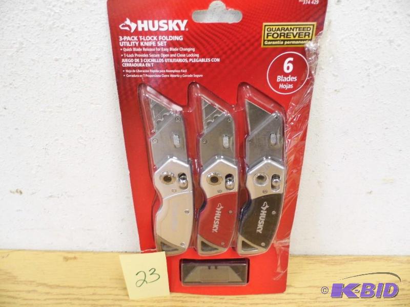 Husky 3 Pack Utility Knives