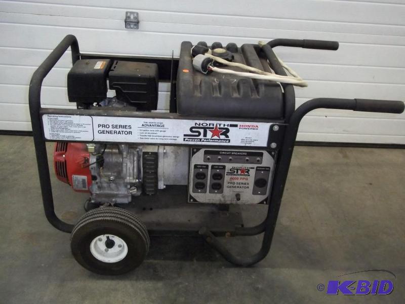 lot 29 image: North Star Generator with Honda 13 hp motor. ...