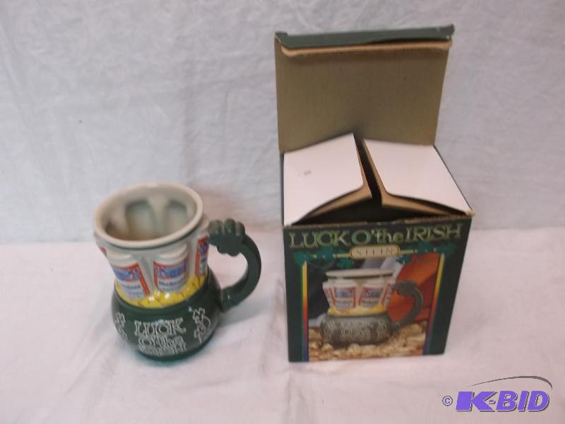 Luck O the Irish Budweiser beer stein like n...