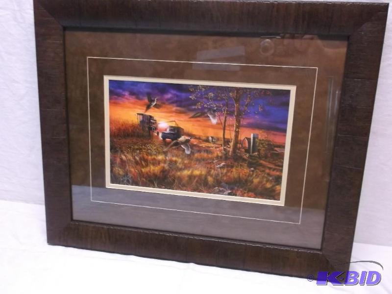 Beautiful print by Jim Hansel double matted i...