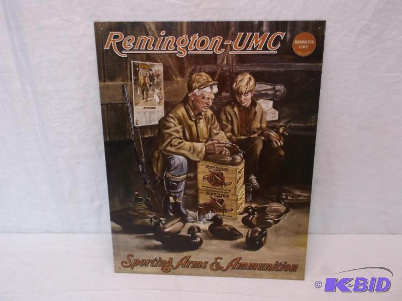 Nice collectable Remington sign measuring 12 ...