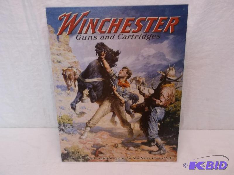 Collectable Winchester sign measuring 12 12&...