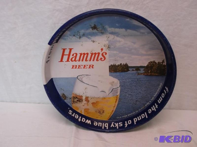 Collectable vintage Hamms serving tray coupl...