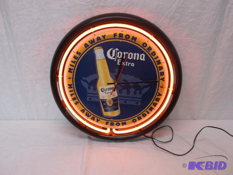Collectable Corona Extra neon clock measuring...