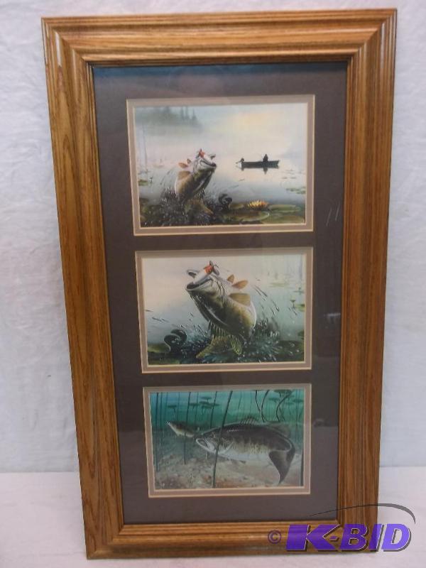 Beautiful Les Kouba bass trilogy print double...