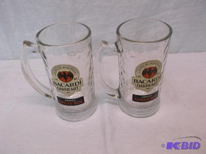 Collectable Bacardi Oak Heart mugs in great c...