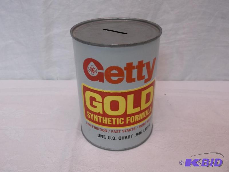 Collectable Getty oil coin bank in great cond...
