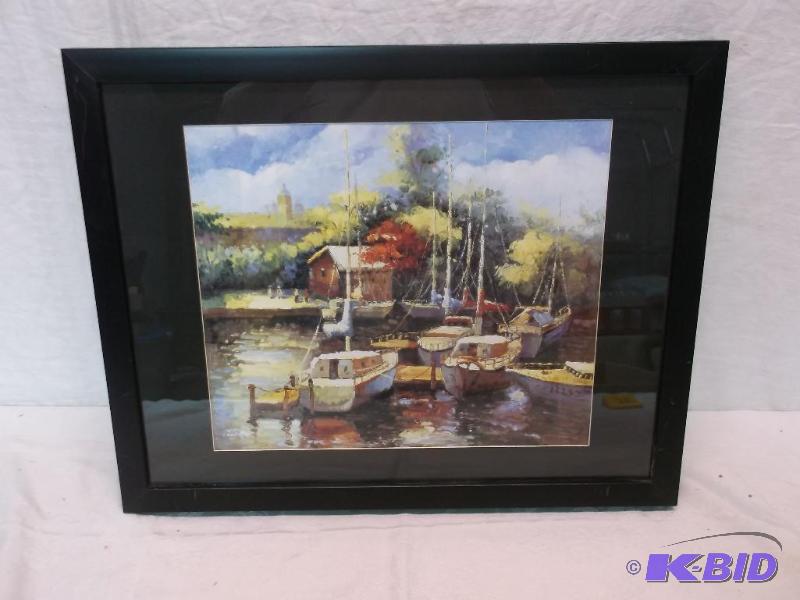 Beautiful framed scenery print measuring 19 3...