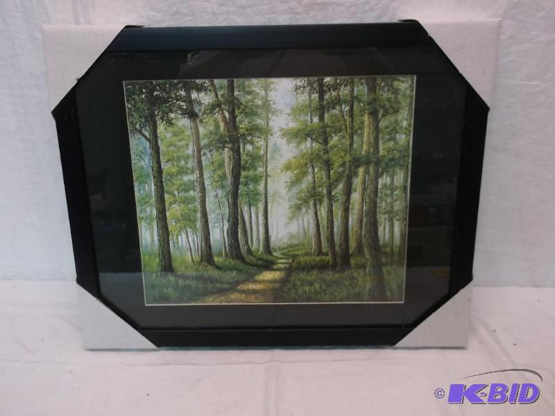 Beautiful framed scenery print measuring 19 3...