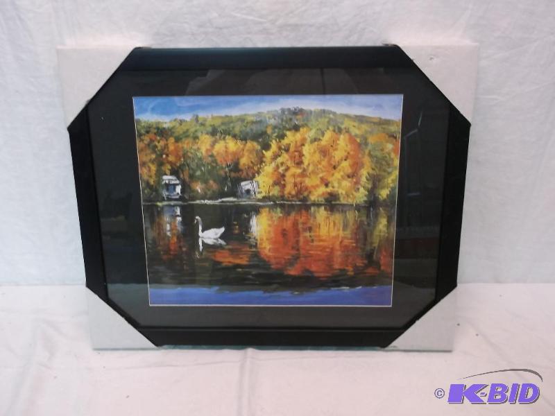 Beautiful framed scenery print measuring 19 3...