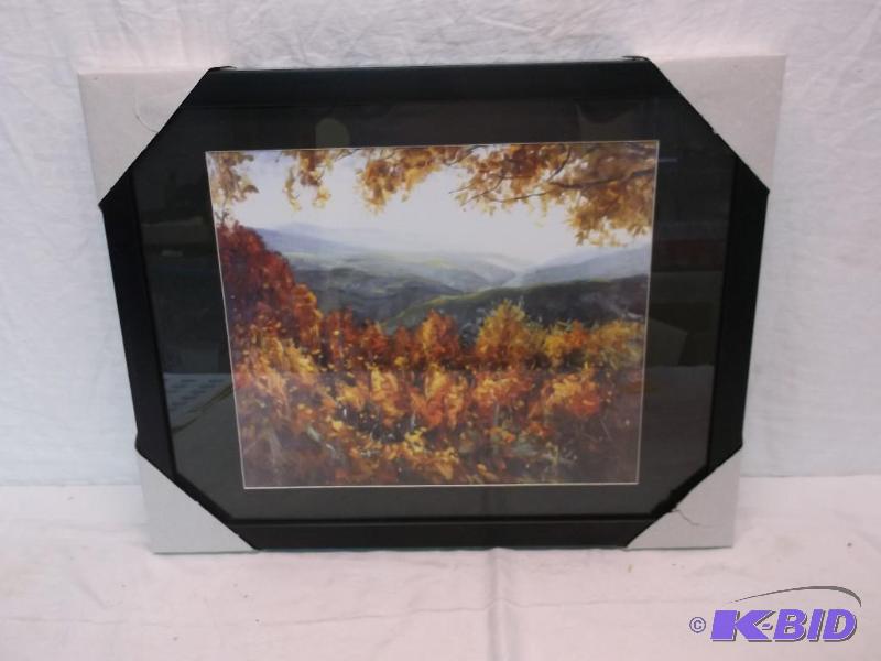 Beautiful framed scenery print measuring 19 3...