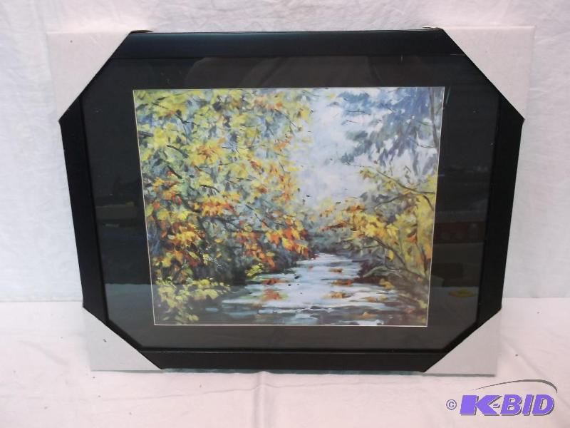 Beautiful framed scenery print measuring 19 3...