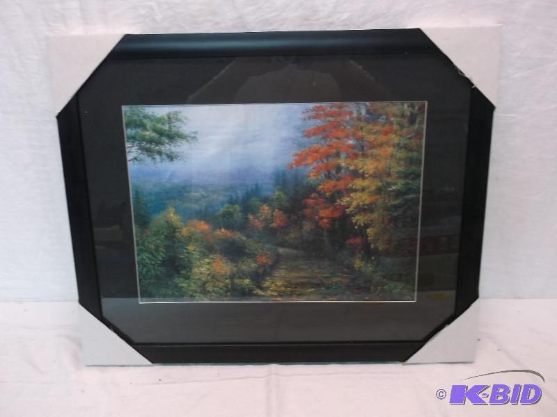 Beautiful framed scenery print measuring 21 1...