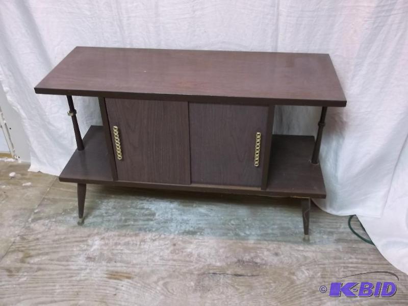 Vintage record cabinet measuring 40&quot L x...