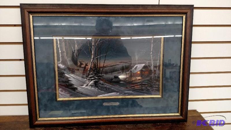 Terry Redlin Evening with Friends Encore Deer Town.