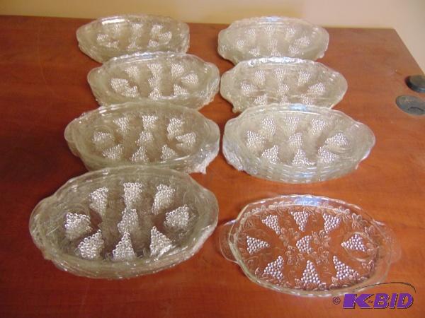 Around (28) Glass Snack Plates...