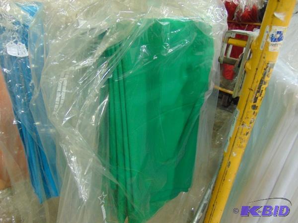(8) Green Cloth Covers...