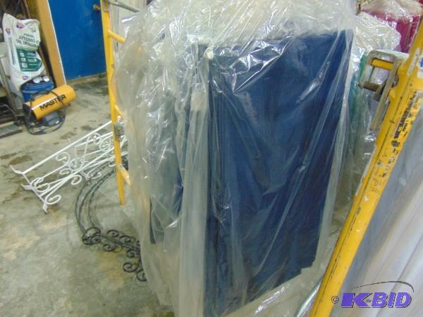 (10) Navy Blue Cloth Covers...