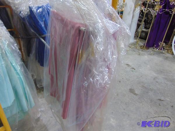 (6) Fuchsia and Mauve Cloth Covers...