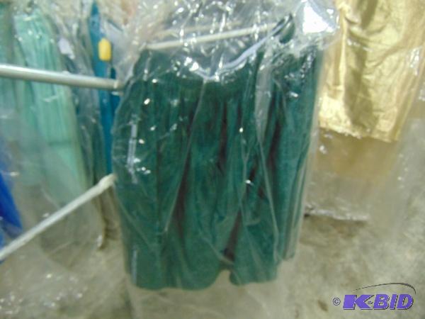 (3) Hunter Green Cloth Skirts...