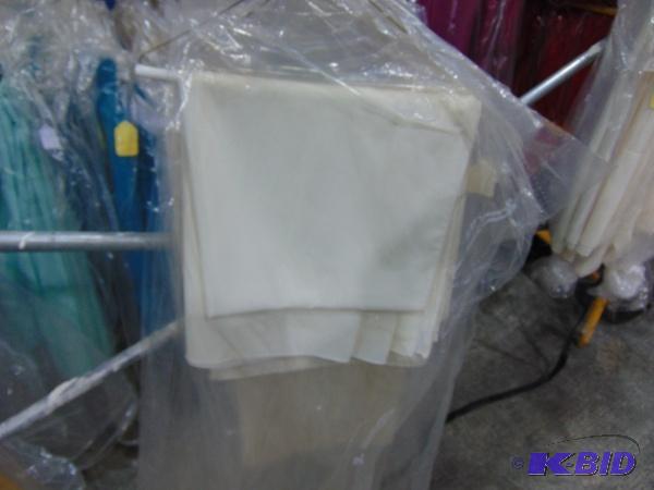 (3) Ivory Cloth Covers...