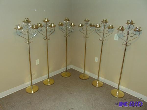 (6) Adjustable Height Candle Holders...