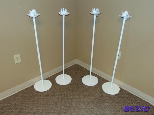 (4) Adjustable Height Candle Holders...