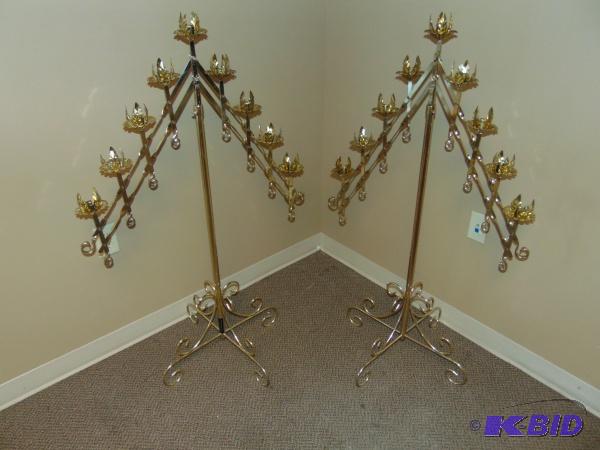 (2) Adjustable Height Candle Holders...