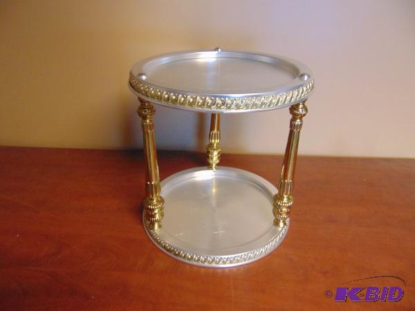 (1) Stainless Cake Stand...