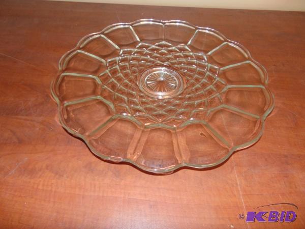 (1) Large Glass Serving Tray...