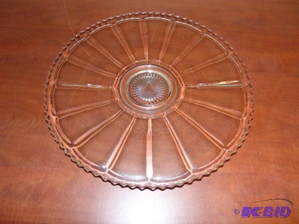 (1) Large Glass Serving Tray...