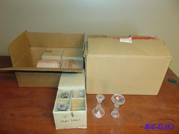Around (70) Glass Candle Holders...