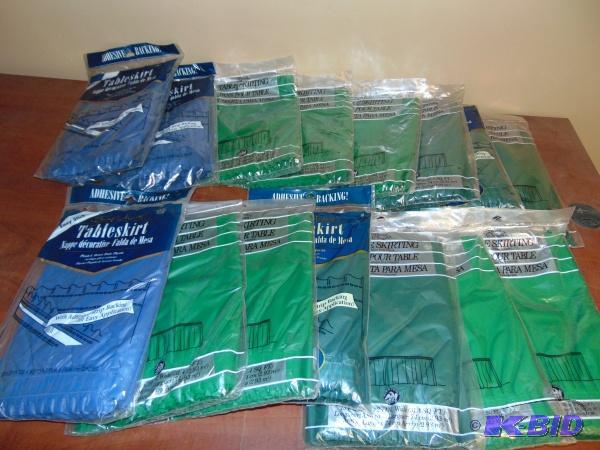 (15) Plastic Table Skirts...