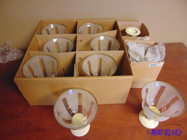 Around (10) Decorative Glass Pieces...