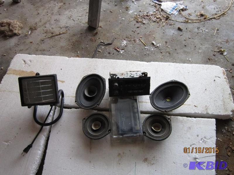 Car radio and light