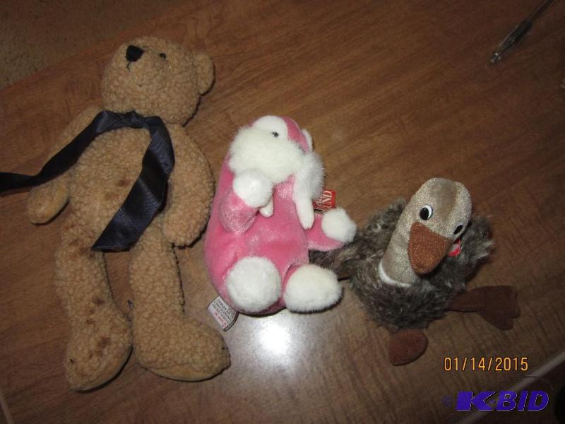 Assorted small stuffed animals