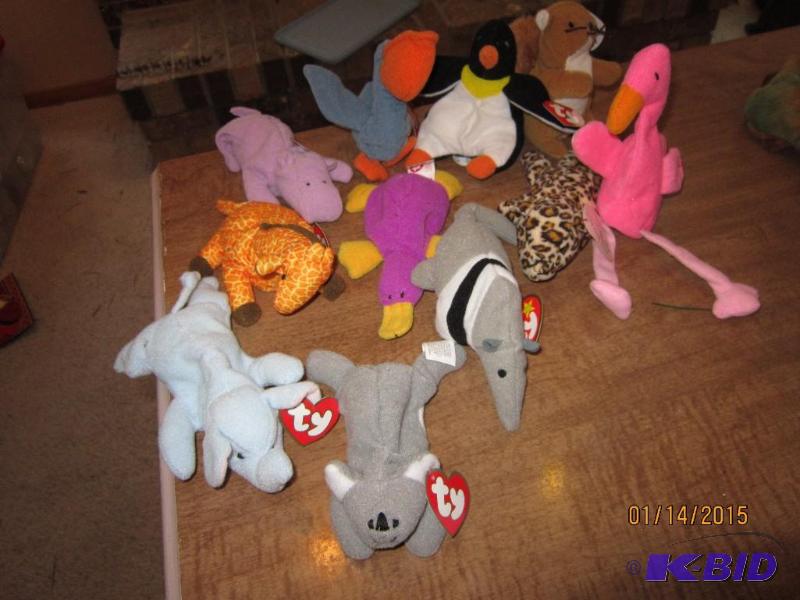 Stuffed animals and tiny tree