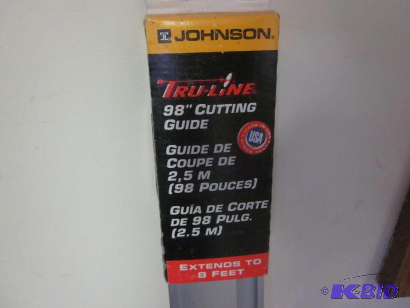 lot 19 image: Johnson Truline 98 inch aluminum cutting guid...