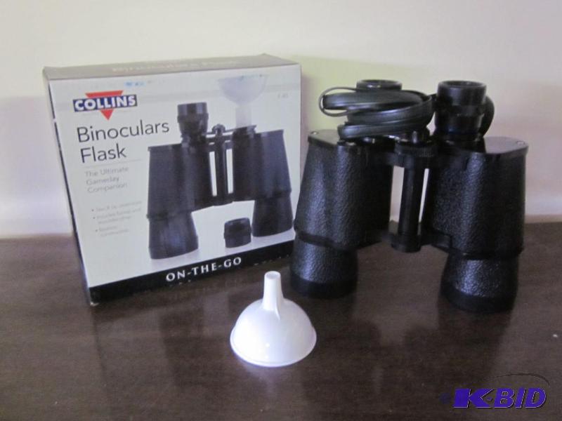 lot 48 image: Pair of Collins Binoculars Flask new in the b...