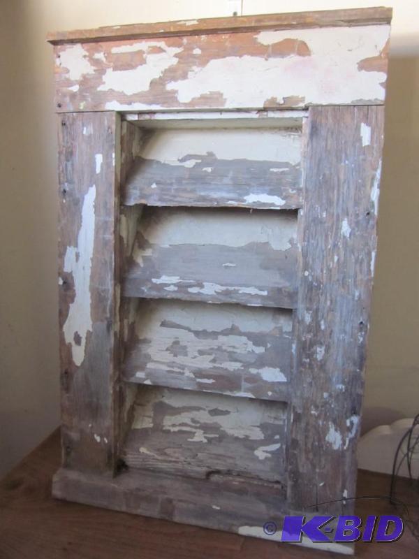 lot 92 image: 30 inch primitive wood louver style vent.  &n...