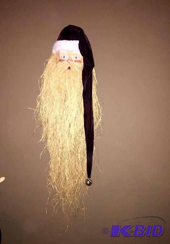 lot 10 image: SANTA Door Hanger- aprox 4-5 overall legth...